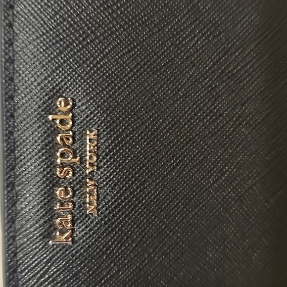 Kate Spade Camerson Black Saffiano Leather Medium Bifold Wallet - Like New - Picture 2 of 10